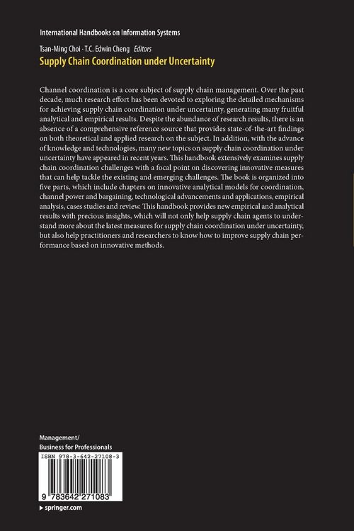Produktbild: Supply Chain Coordination under Uncertainty