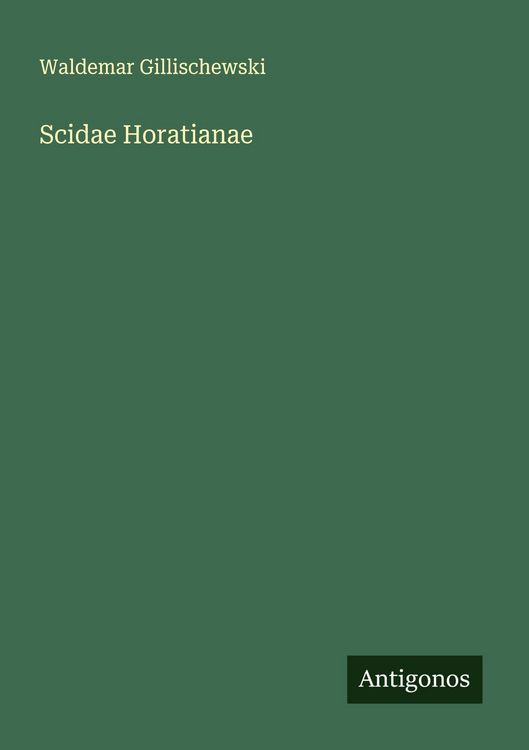 Produktbild: Scidae Horatianae