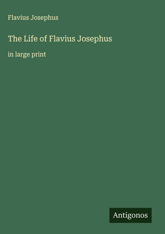 Produktbild: The Life of Flavius Josephus