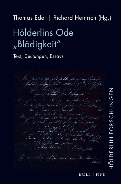 Produktbild: H&ouml;lderlins Ode &bdquo;Bl&ouml;digkeit&ldquo;