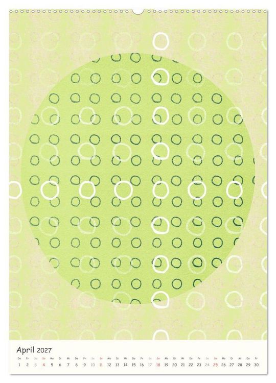 Produktbild: Punkt Punkt Punkt (Wandkalender 2027 DIN A2 hoch), CALVENDO Monatskalender