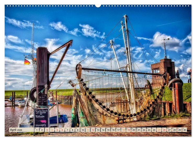 Produktbild: Friesland - Nordseebad Dangast (Wandkalender 2026 DIN A2 quer), CALVENDO Monatskalender