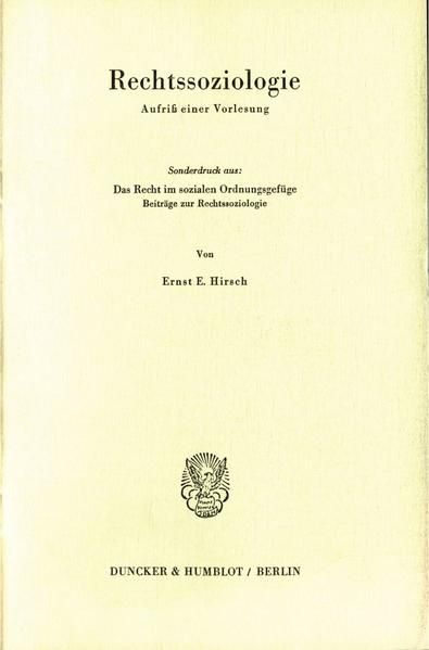 Produktbild: Rechtssoziologie.