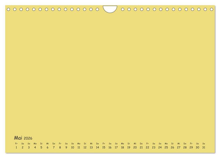 Produktbild: Regenbogen Kinder Bastelkalender - Zum Selbstgestalten - DIY Kreativ-Kalender (Wandkalender 2026 DIN A4 quer), CALVENDO Monatskalender