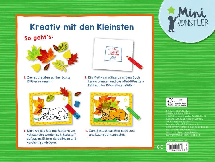 Produktbild: Mein erstes Bl&auml;tter-Bastelbuch
