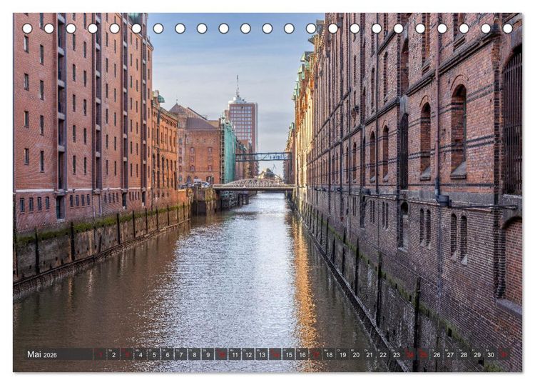 Produktbild: Hamburg - Die Weltstadt an der Waterkant (Tischkalender 2026 DIN A5 quer), CALVENDO Monatskalender