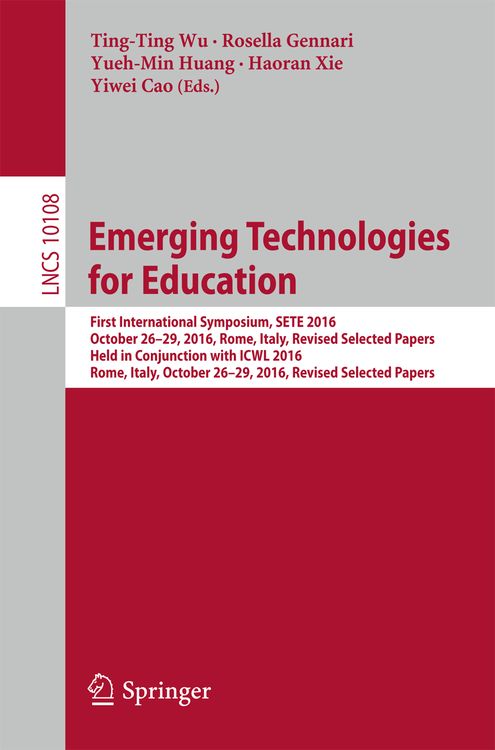 Bild vom Artikel Emerging Technologies for Education vom Autor Ting-Ting Wu