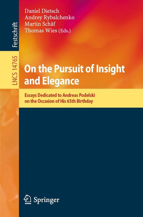 Produktbild: On the Pursuit of Insight and Elegance