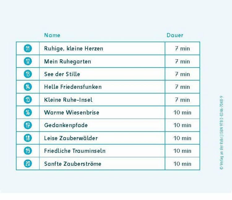 Produktbild: 20 Musikst&uuml;cke f&uuml;r die Stillarbeit