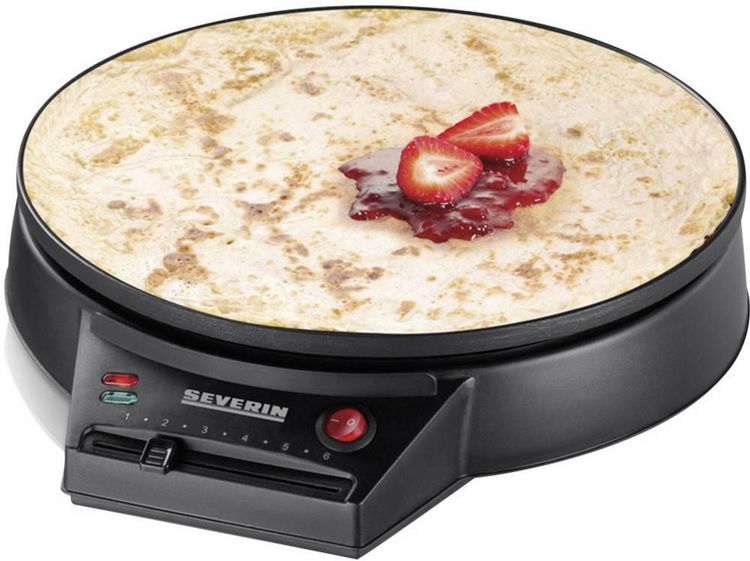 Produktbild: Severin CM 2198 Cr&eacute;pes Maker mit manueller Temperatureinstellung Schwarz