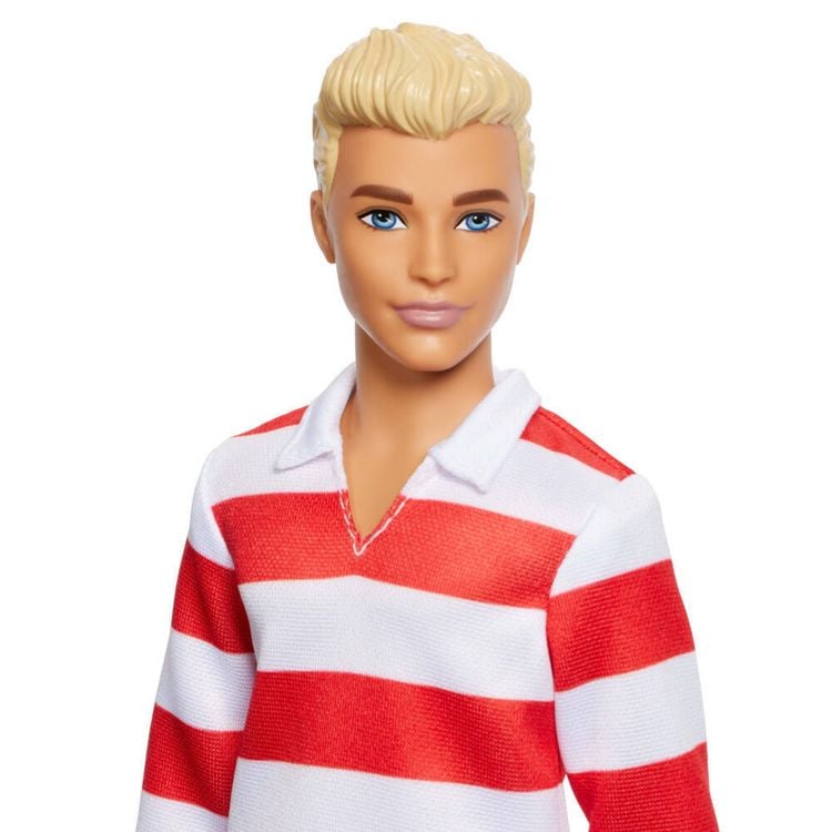 Produktbild: Barbie Fashionista Ken-Puppe - Red and White Strip