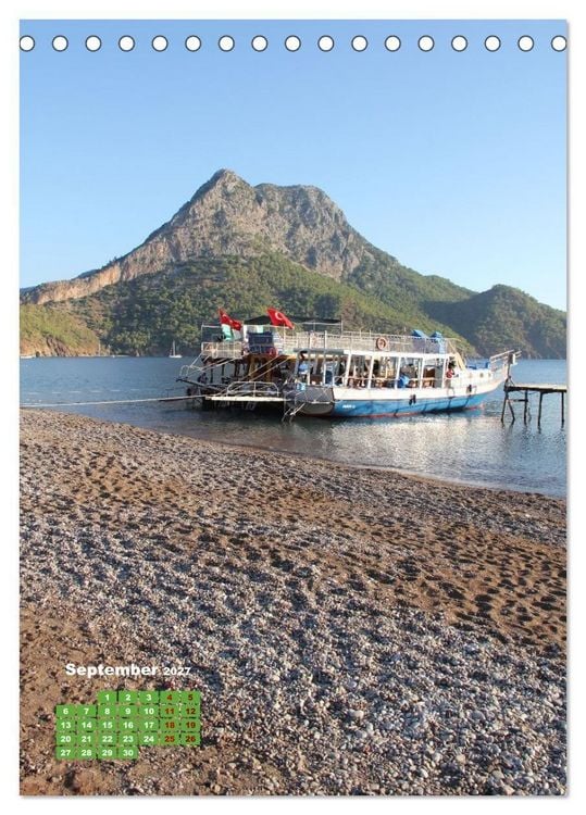 Produktbild: Lykische K&uuml;ste - Historische Landschaft am t&uuml;rkischen Mittelmeer (Tischkalender 2027 DIN A5 hoch), CALVENDO Monatskalender