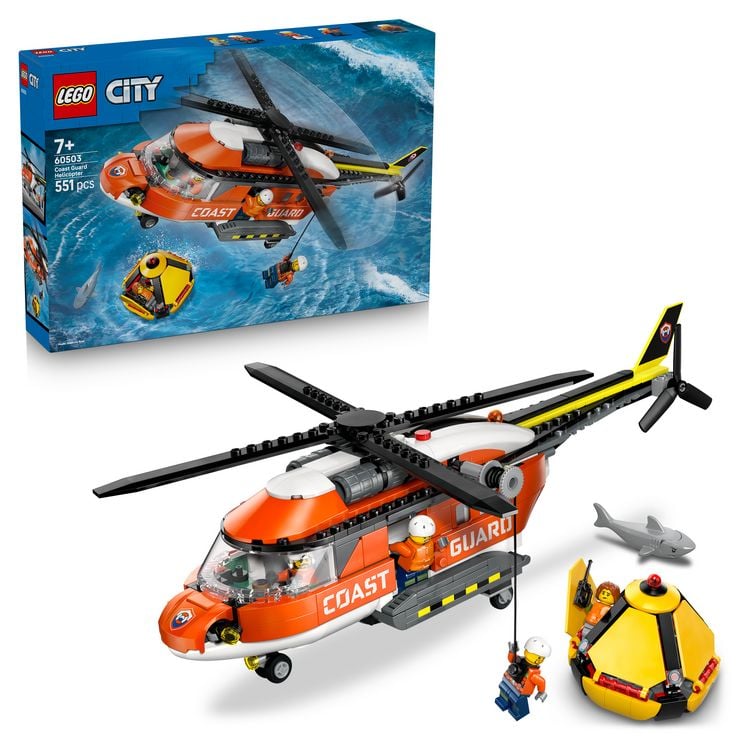 Produktbild: LEGO City 60503 Hubschrauber der K&uuml;stenwache, Spielzeug mit Minifiguren