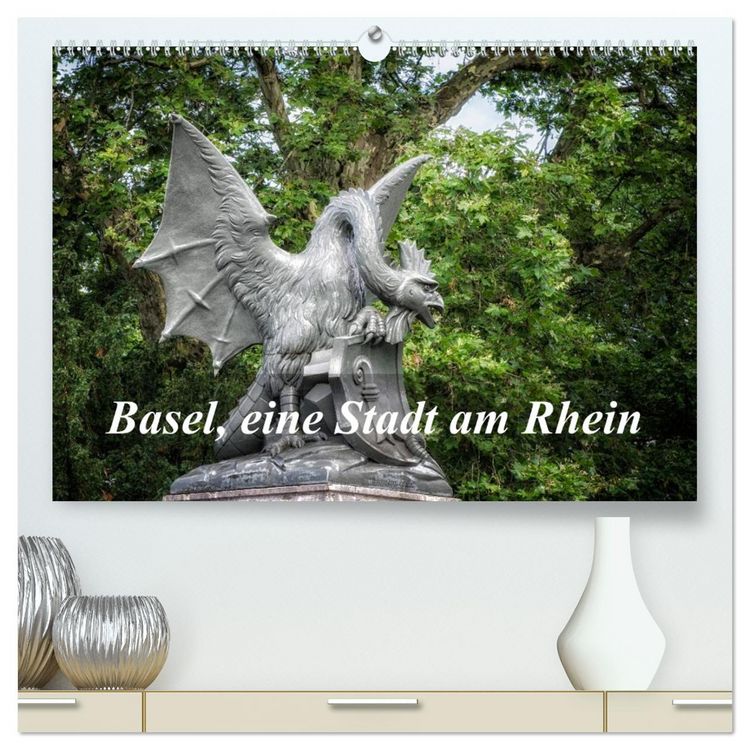 Produktbild: Basel, eine Stadt am Rhein (hochwertiger Premium Wandkalender 2026 DIN A2 quer), Kunstdruck in Hochglanz
