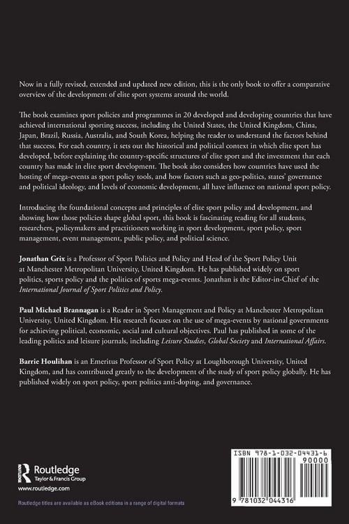 Produktbild: Comparative Elite Sport Development