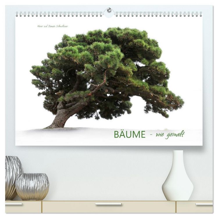 Produktbild: B&Auml;UME - wie gemalt (hochwertiger Premium Wandkalender 2026 DIN A2 quer), Kunstdruck in Hochglanz
