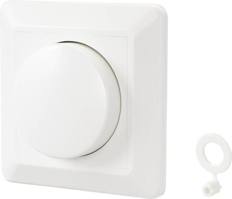 Produktbild: Sygonix SY-4697892 Drehdimmer Geeignet f&uuml;r Leuchtmittel: Halogenlampe, LED-Lampe, Gl&uuml;hlampe