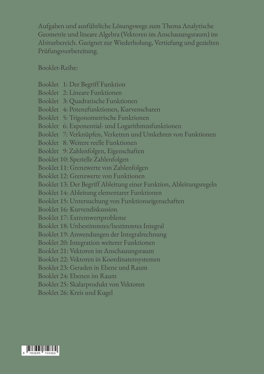 Produktbild: Mathematik f&uuml;r das Abitur