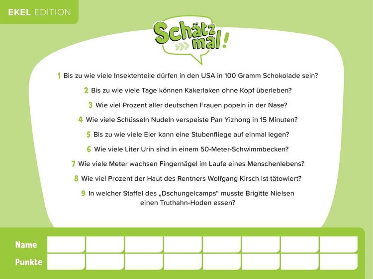 Produktbild: Sch&auml;tz mal! Ekel Edition