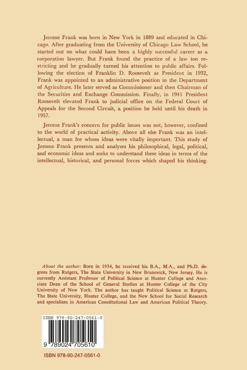 Produktbild: The Passionate Liberal: The Political and Legal Ideas of Jerome Frank