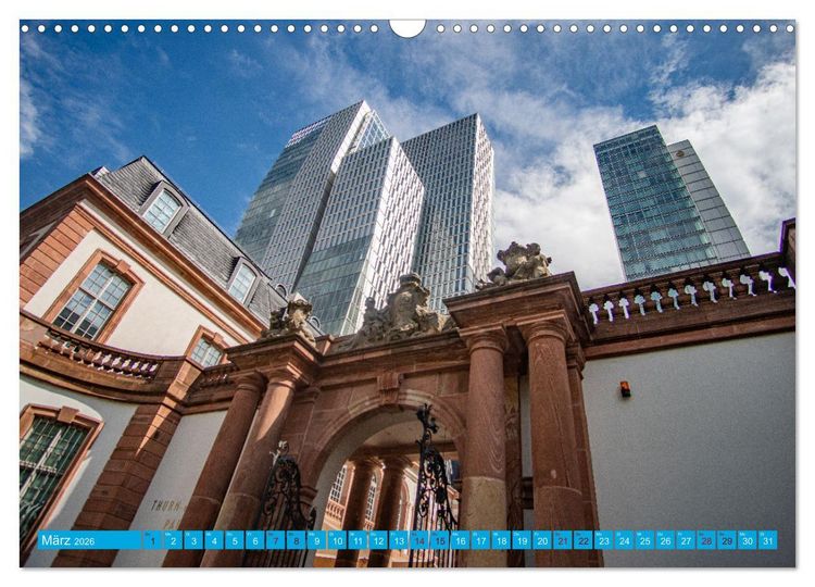 Produktbild: Towers of Frankfurt Fotokalender 2026 (Wandkalender 2026 DIN A3 quer), CALVENDO Monatskalender