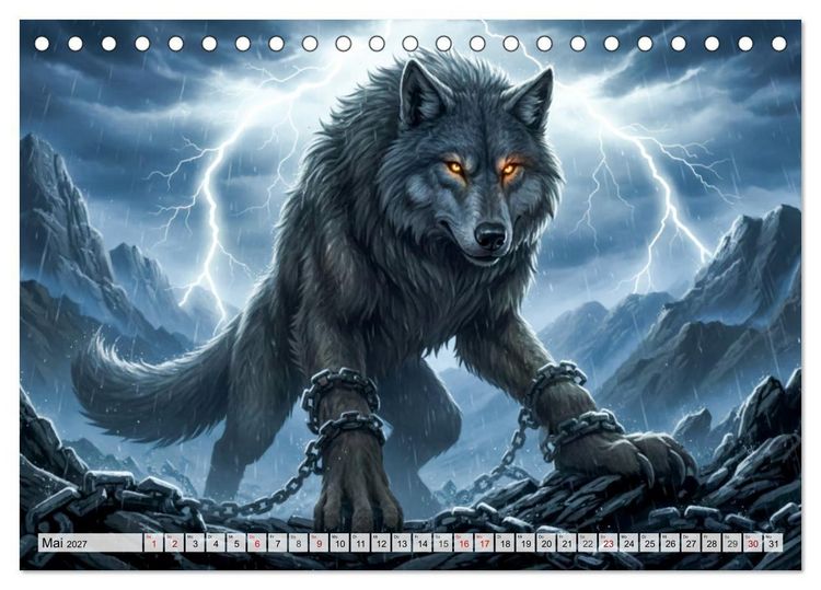 Produktbild: Ragnar&ouml;k &ndash; Die letzte Schlacht der G&ouml;tter (Tischkalender 2027 DIN A5 quer), CALVENDO Monatskalender