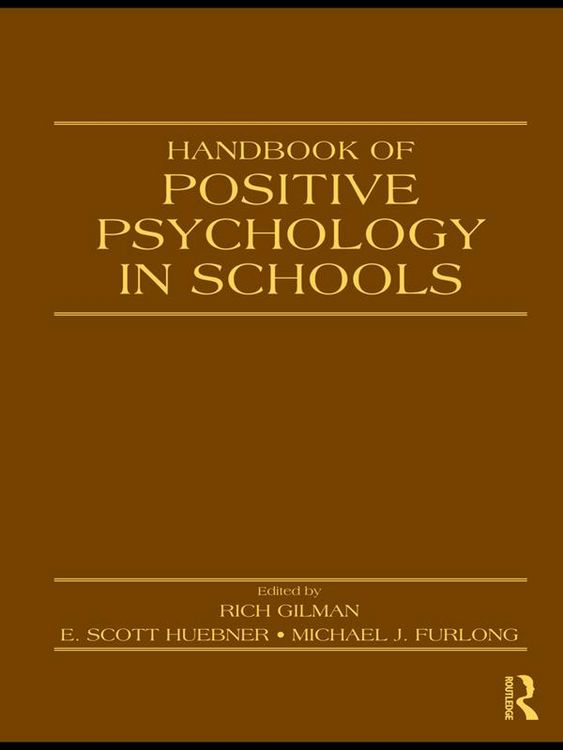 Produktbild: Handbook of Positive Psychology in Schools