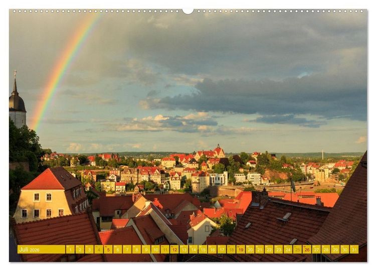 Produktbild: Romantisches Mei&szlig;en &ndash; Die &auml;lteste mittelalterliche Stadt Sachsens (Wandkalender 2026 DIN A2 quer), CALVENDO Monatskalender