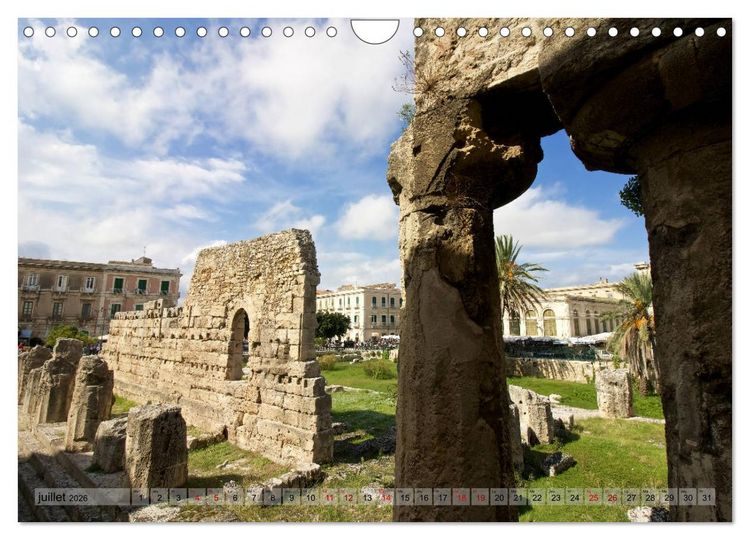 Produktbild: Sicile, la terre d'aventure entre la mer et les volcans (Calendrier mural 2026 DIN A4 vertical), CALVENDO calendrier mensuel