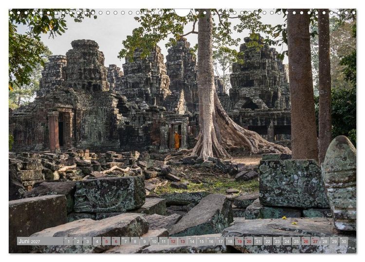 Produktbild: KAMBODSCHA - Im Reich der Khmer (Wandkalender 2027 DIN A3 quer), CALVENDO Monatskalender