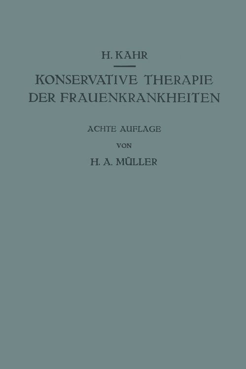 Produktbild: Konservative Therapie der Frauenkrankheiten