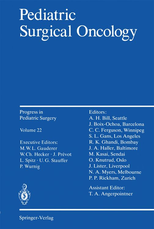 Produktbild: Pediatric Surgical Oncology