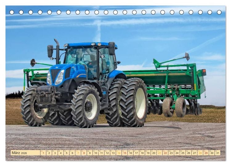 Produktbild: Traktoren - Giganten in der Landwirtschaft (Tischkalender 2026 DIN A5 quer), CALVENDO Monatskalender