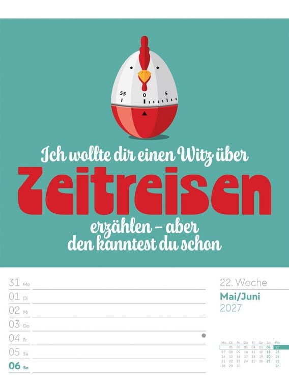 Produktbild: Klartext Spr&uuml;chekalender Wochenplaner 2027