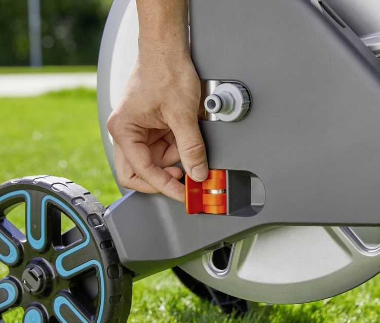 Produktbild: GARDENA 18550-20 CleverRoll L Easy Metall Schlauchwagen 1 St. Silber