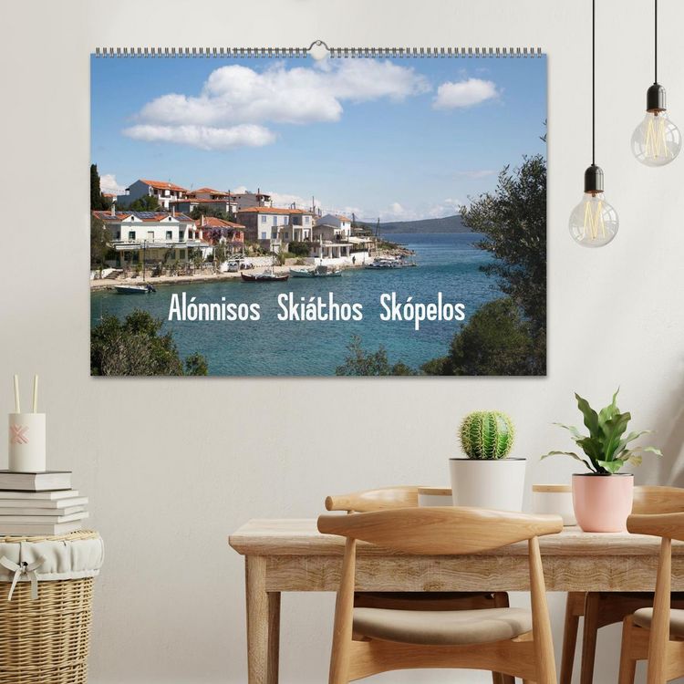 Produktbild: Al&oacute;nnisos, Ski&aacute;thos, Sk&oacute;pelos (Wandkalender 2026 DIN A2 quer), CALVENDO Monatskalender