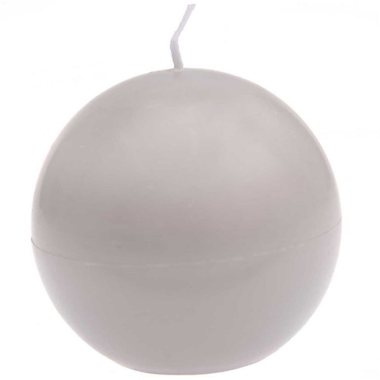 Produktbild: Kugelkerze, Beige,&Oslash; 7 cm, H 6,7 cm, 146 g, Brenndauer: 15 h