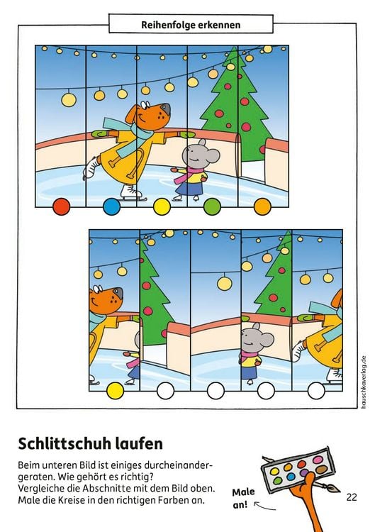 Produktbild: Weihnachtsr&auml;tsel &ndash; Kunterbunter Vorschulblock ab 5 Jahre