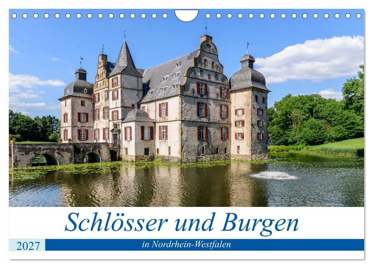 Produktbild: Schl&ouml;sser und Burgen in NRW (Wandkalender 2027 DIN A4 quer), CALVENDO Monatskalender