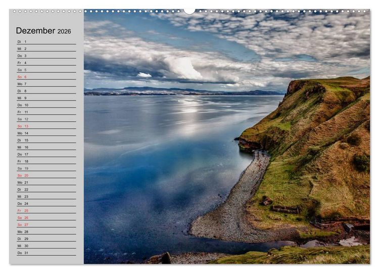 Produktbild: Schottland. Herbe Natursch&ouml;nheit (hochwertiger Premium Wandkalender 2026 DIN A2 quer), Kunstdruck in Hochglanz
