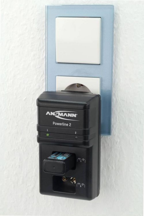 Produktbild: Ansmann Powerline 2 9V-Block-Ladeger&auml;t NiCd, NiMH 9V Block