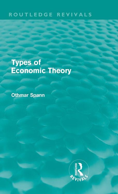 Produktbild: Types of Economic Theory