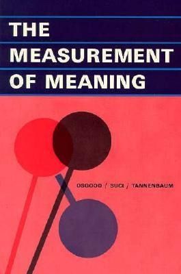 Produktbild: Osgood, C: The Measurement of Meaning