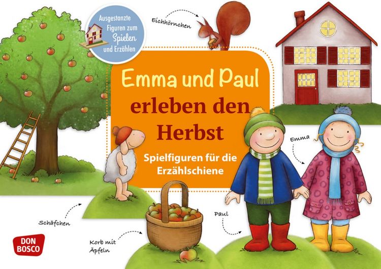 Produktbild: Emma und Paul erleben den Herbst. Erz&auml;hlschienen-Figurenset