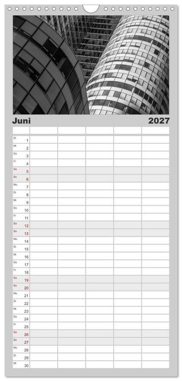 Produktbild: Familienplaner 2027 - Architektur - Fassaden im Detail 2027 mit 5 Spalten (Wandkalender, 21 x 45 cm) CALVENDO