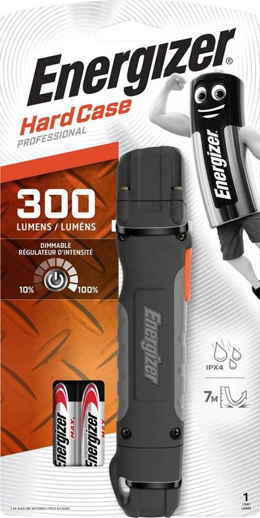 Produktbild: Energizer Hardcase 2AA LED Taschenlampe batteriebetrieben 300 lm 340 g