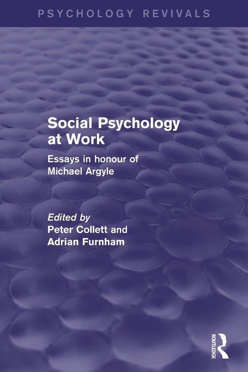 Produktbild: Social Psychology at Work (Psychology Revivals)