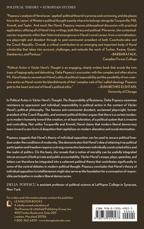 Produktbild: Political Action in V&aacute;clav Havel's Thought
