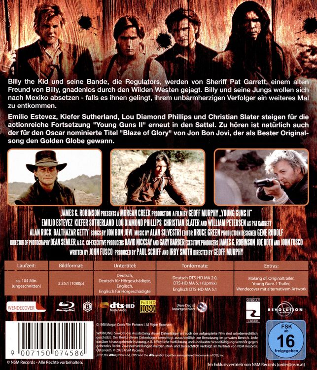 Produktbild: Young Guns 2 - Blaze of Glory