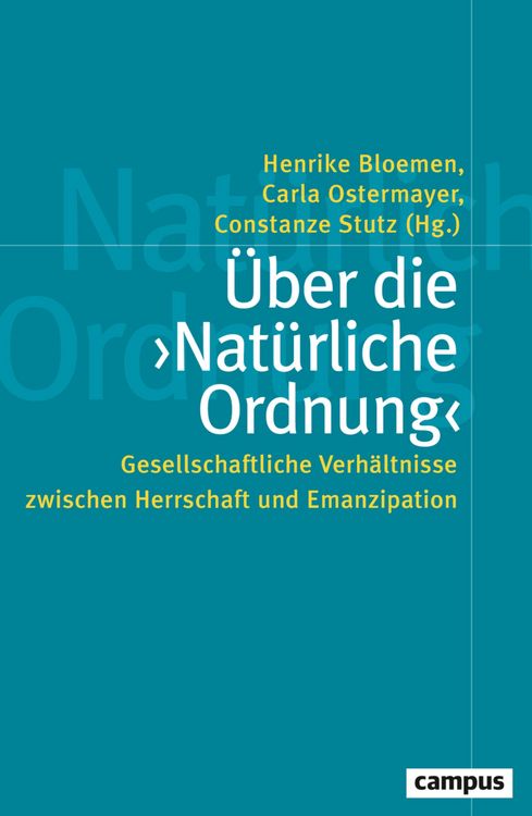 Produktbild: &Uuml;ber die &iquest;Nat&uuml;rliche Ordnung&iquest;